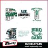 Philadelphia Eagles Champions Super Bowl LIX Png Bundle
