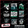 Philadelphia Eagles Saquon Barkley Super Bowl LIX Png Bundle