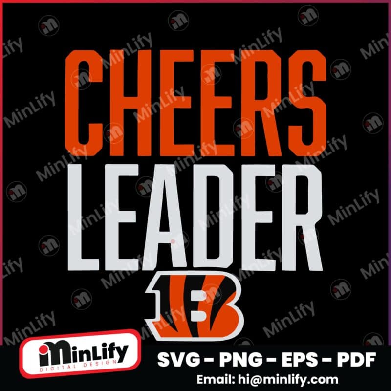 Cheers Leader Cincinnati Bengals Football SVG