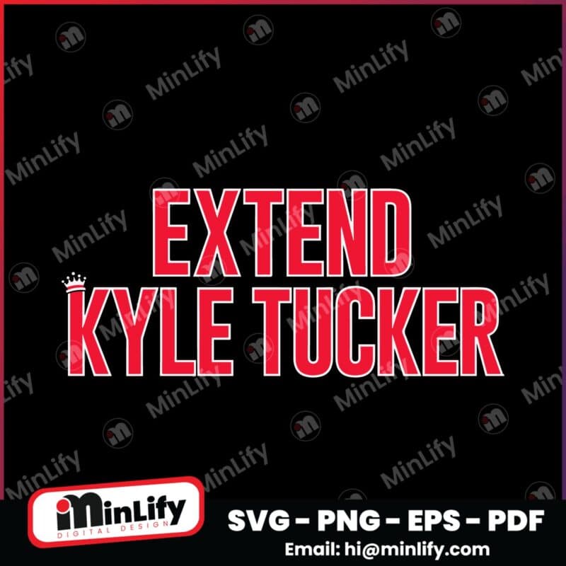 Extend Kyle Tucker Chicago Cubs SVG Printable
