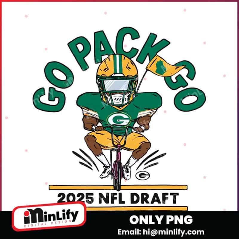Go Pack Go 2025 NFL Draft Bike Ride PNG