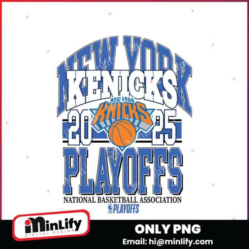 New York Knicks 2025 NBA Playoffs Showtime Png