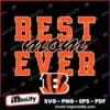 Vintage Best Mom Ever Cincinnati Bengals Football Stacked SVG
