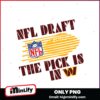 Washington Commanders NFL Draft The Pick Is In Png