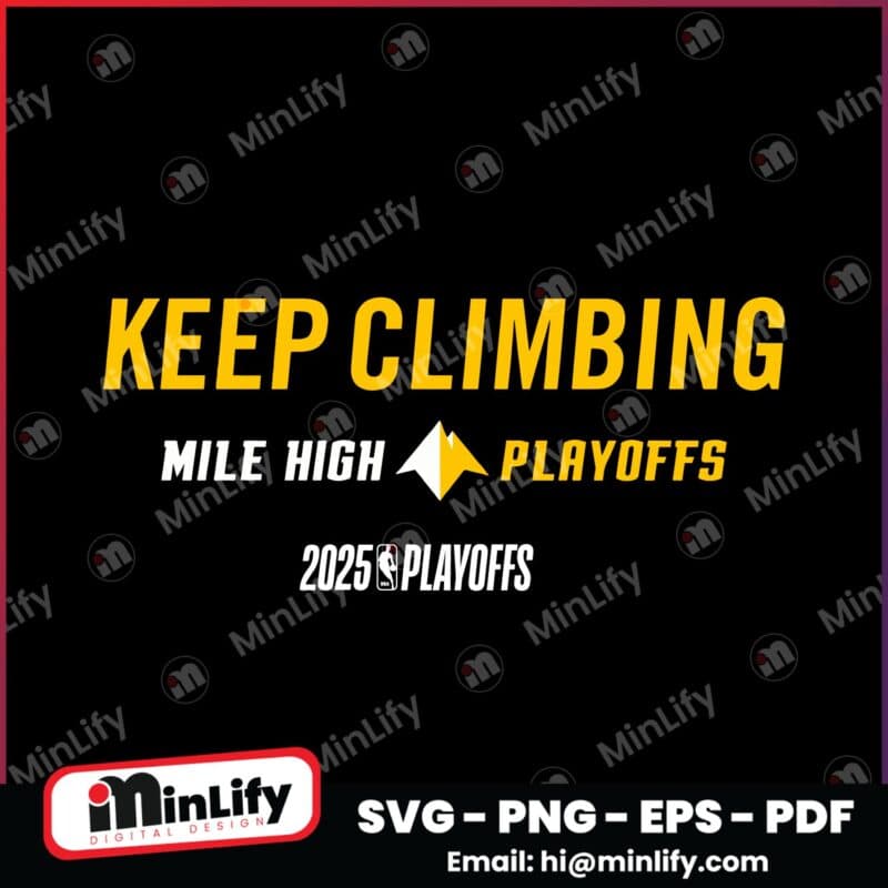 2025 Nba Playoffs Denver Nuggets Mantra Playoffs SVG