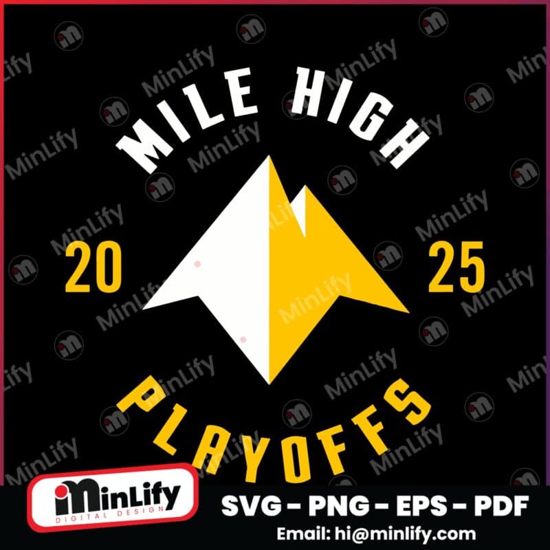 2025 Nuggets Playoffs Mile High Hoody SVG