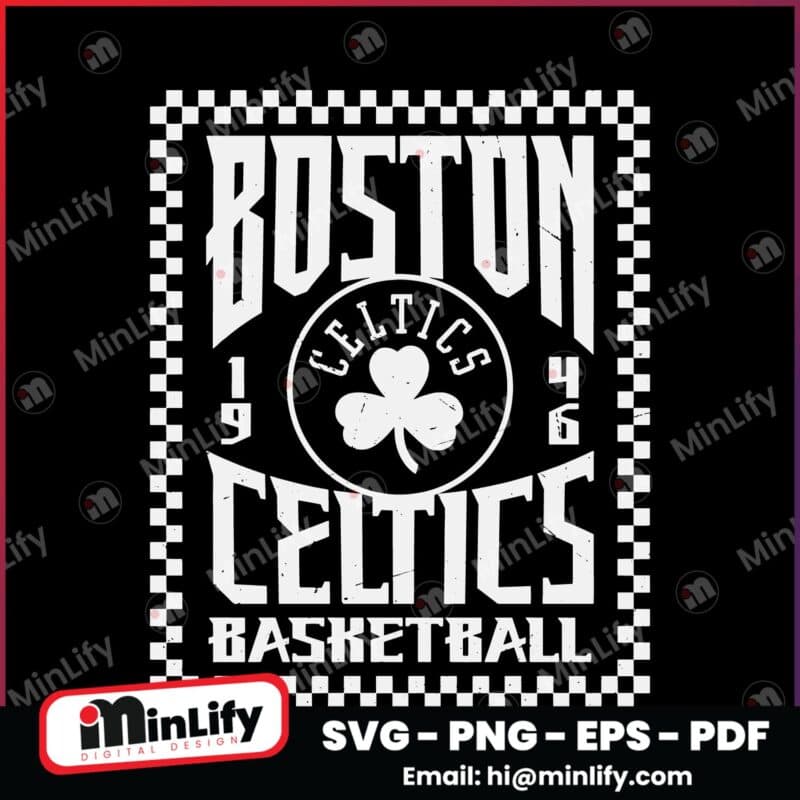 Boston Celtics Sportiqe Mens Basketball 1946 SVG