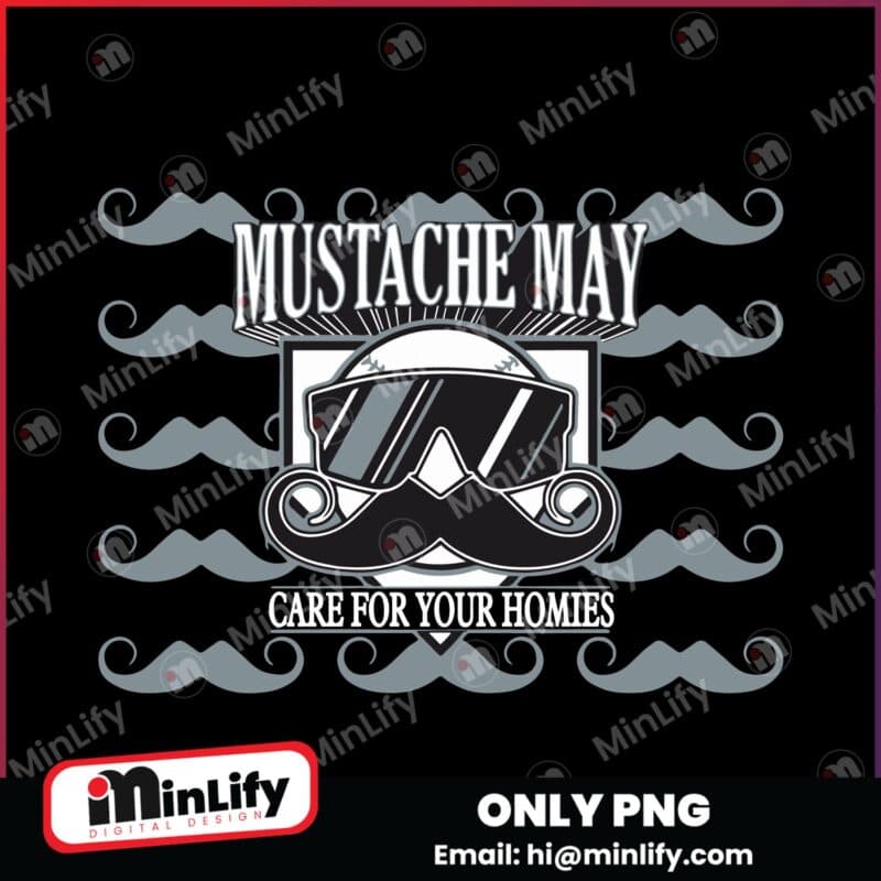 Chicago Mustache May 2025 Care For Your Homies SVG