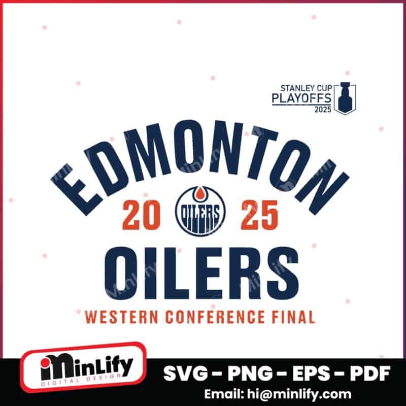 Edmonton Oilers 2025 Stanley Cup Playoffs Western Conference Final SVG