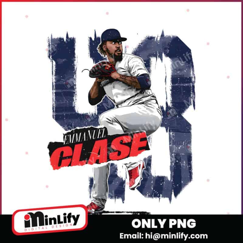 Emmanuel Clase Cleveland Rough Baseball PNG