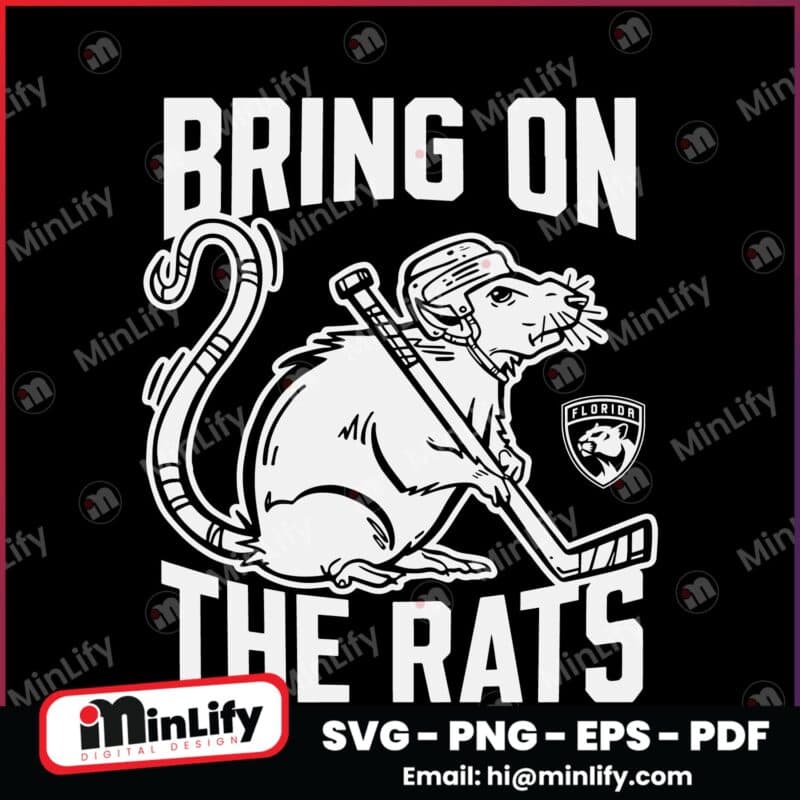 Florida Panthers Bring On The Rats NHL Playoffs 2025 SVG