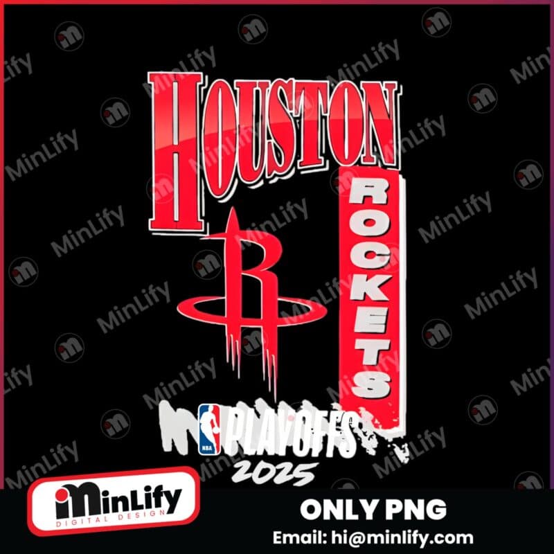 Houston Rockets Nba 2025 Playoffs Hype PNG