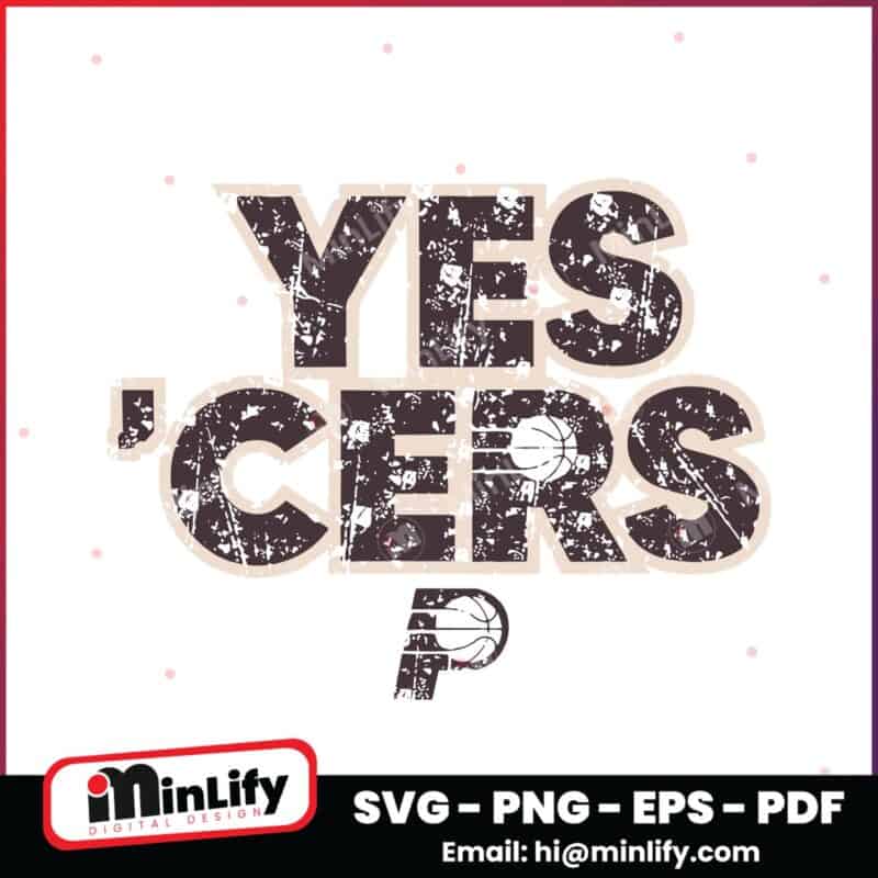 Indiana Pacers Yes Cers Basketball Playoffs SVG