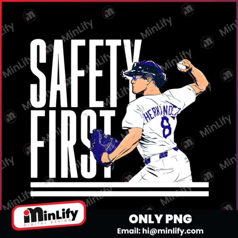 Kike Hernandez Safety First Los Angeles Dodgers PNG