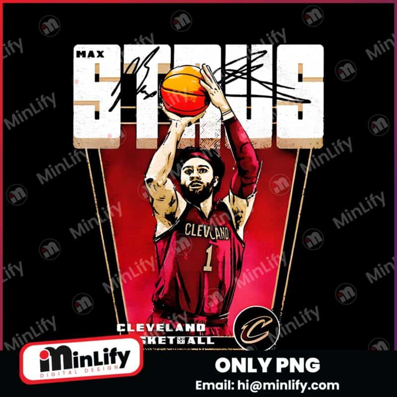 Max Strus Cleveland Cavaliers Basketball Player Premiere Signature PNG