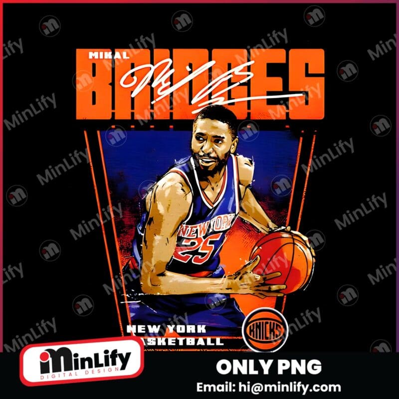 Mikal Bridges New York Knicks Basketball Player Premiere PNG