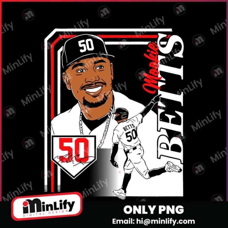 Mookie Betts Collage Frame Los Angeles Dodgers PNG