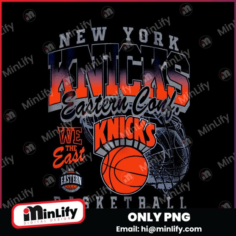 New York Knicks Eastern Conf 2025 Nba Playoffs Retro PNG
