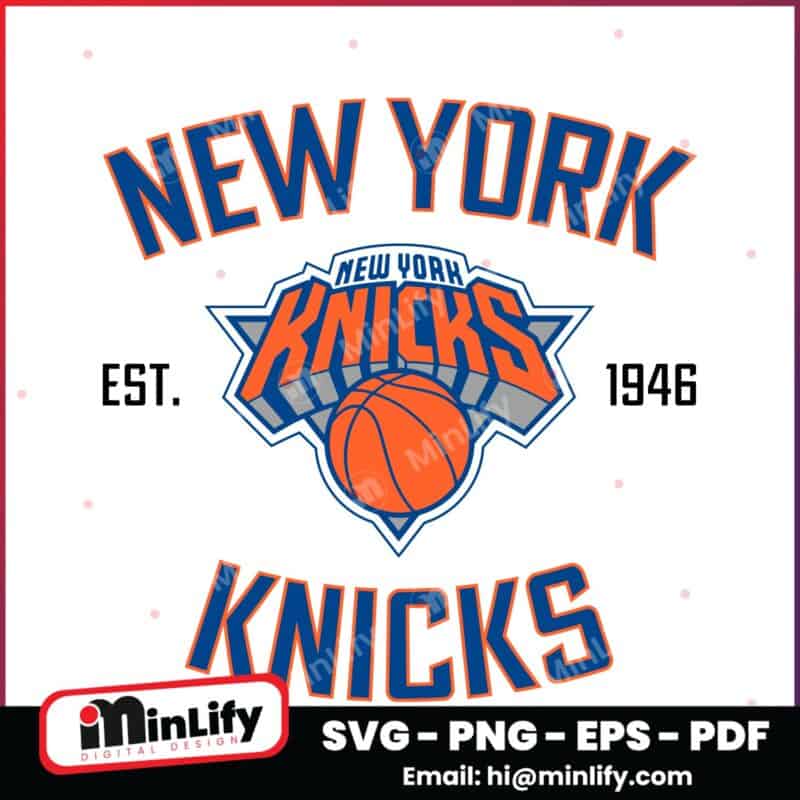 New York Knicks Team Heritage Est 1946 SVG