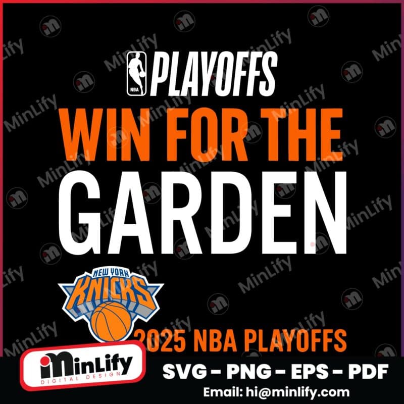 Ny Knicks Win For The Garden Playoffs Regular SVG