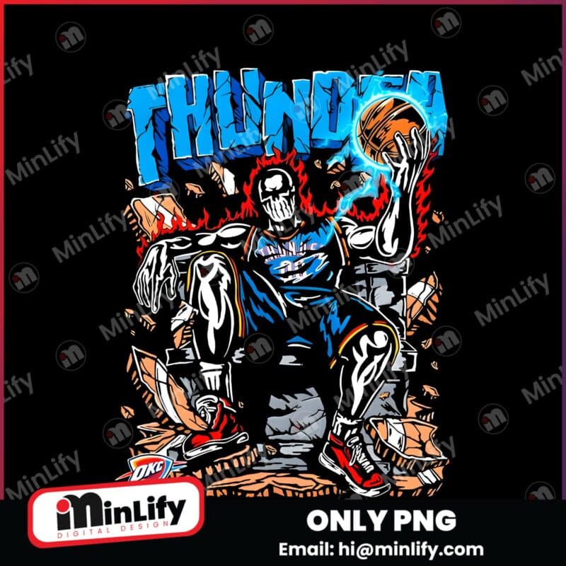 Oklahoma City Thunder Throne Warren Lotas Skeleton PNG