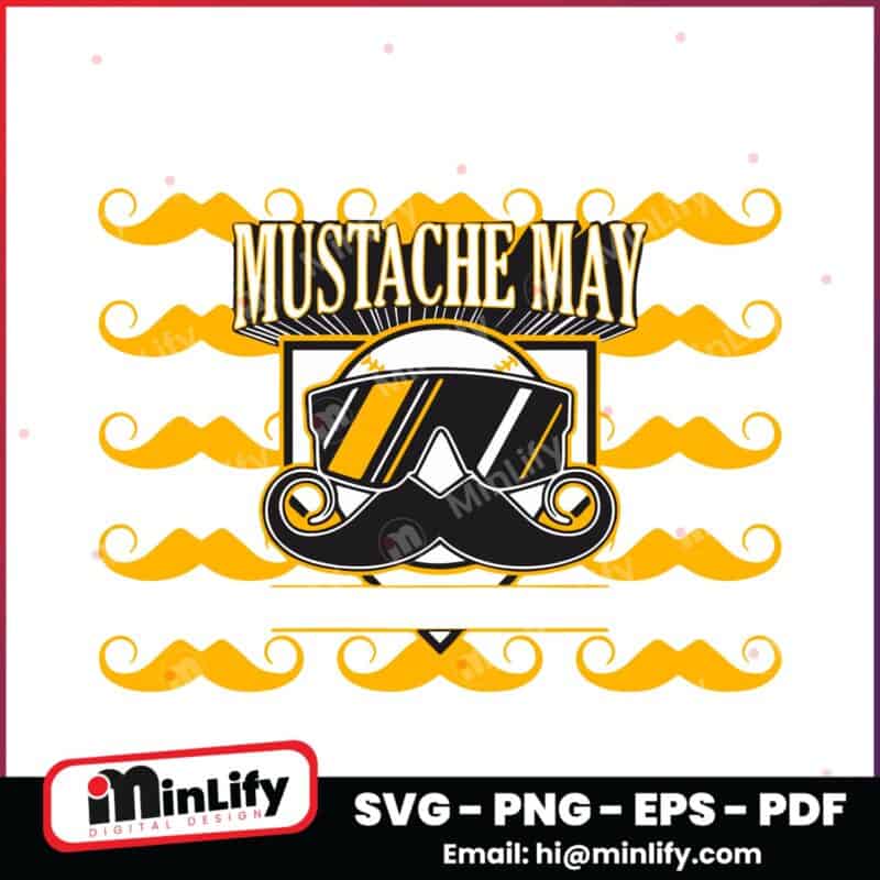 Pittsburgh Pirates Mustache May 2025 SVG