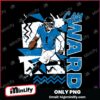 Retro 90S Cam Ward NFL Draft Football SVG