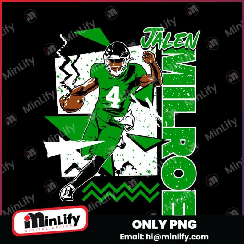 Retro 90S Jalen Milroe Seattle Seahawks Football SVG