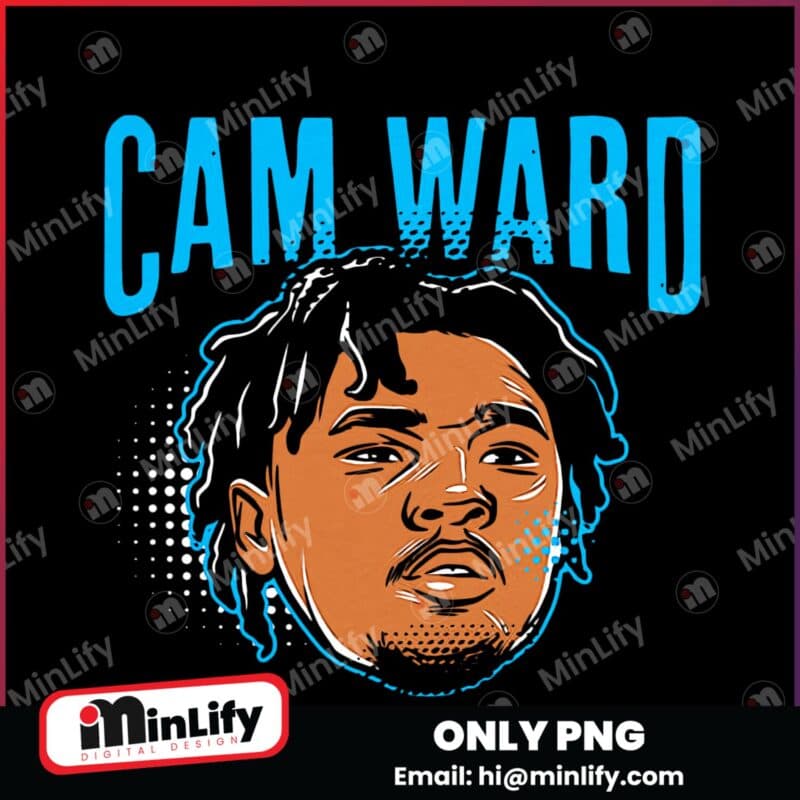 Retro Cam Ward Swag Head Tennessee Titans Football PNG