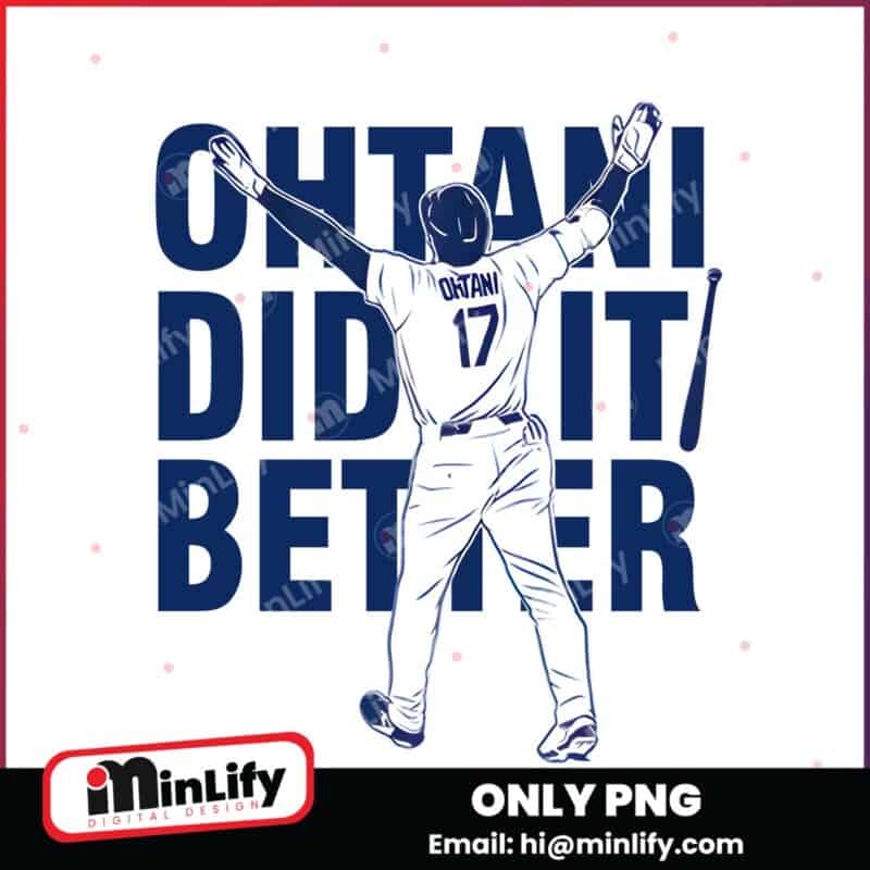 Shohei Ohtani Did It Better Bat Flip Dodger PNG
