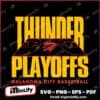 Thunder Playoffs Oklahoma City Basketball 2025 SVG