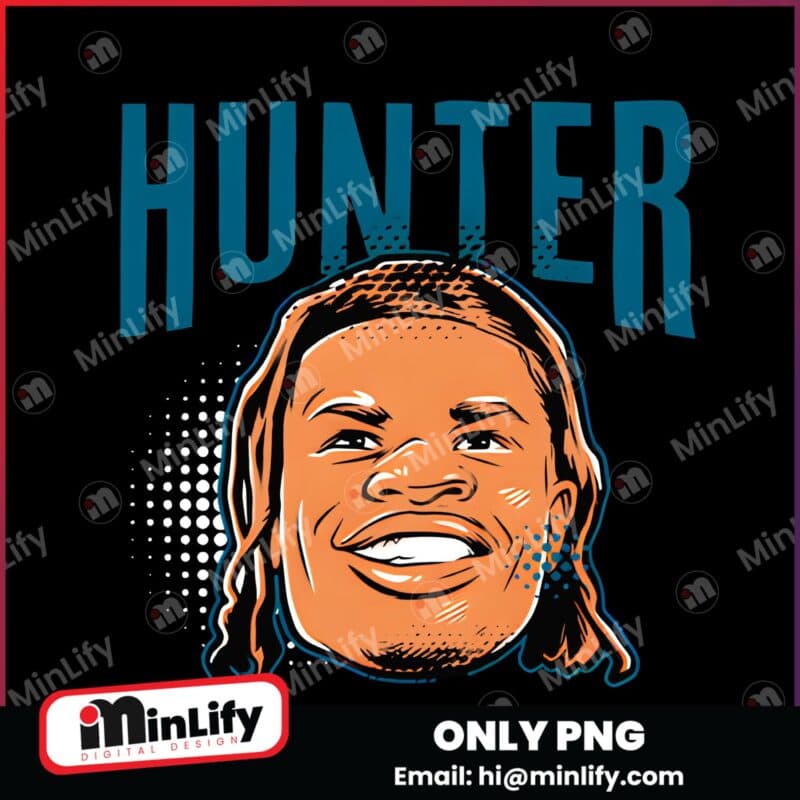 Travis Hunter Swag Head Jacksonville Jaguars Football PNG