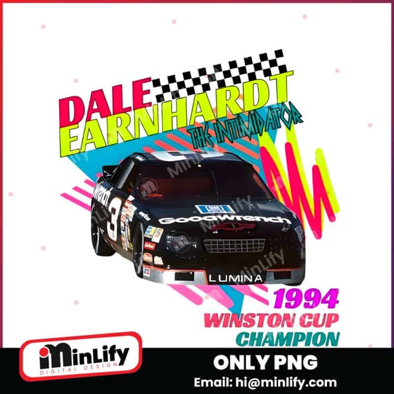 Vintage The Intimidator Dale Earnhardt Nascar PNG