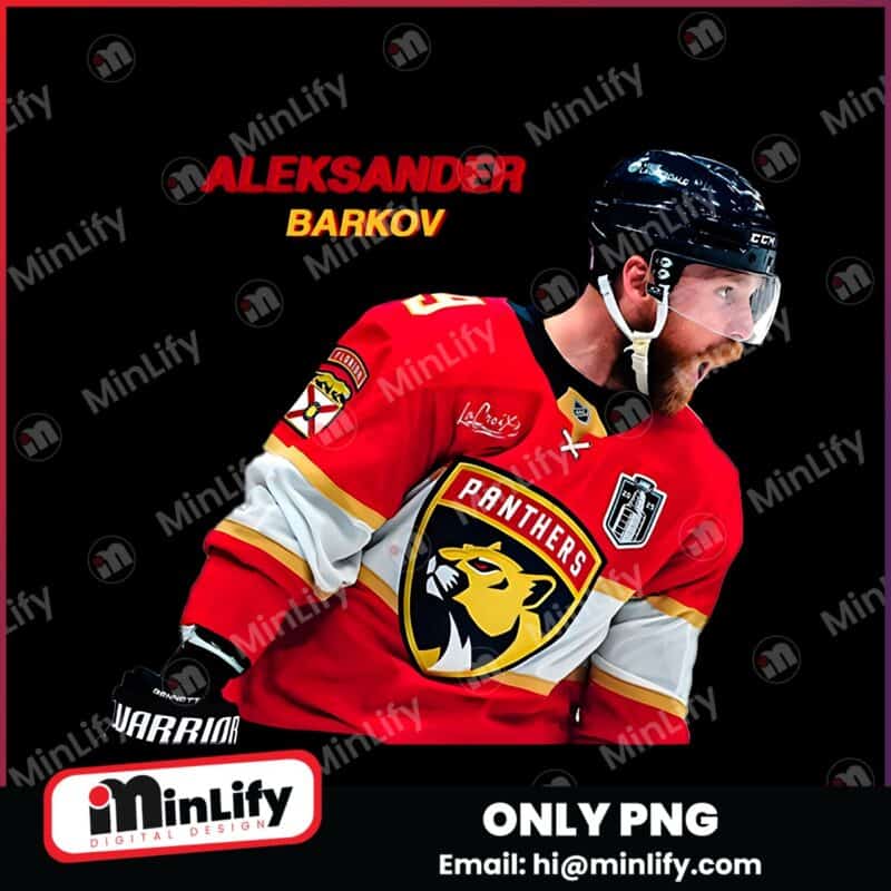 Aleksander Barkov Florida Panthers Red Jersey PNG