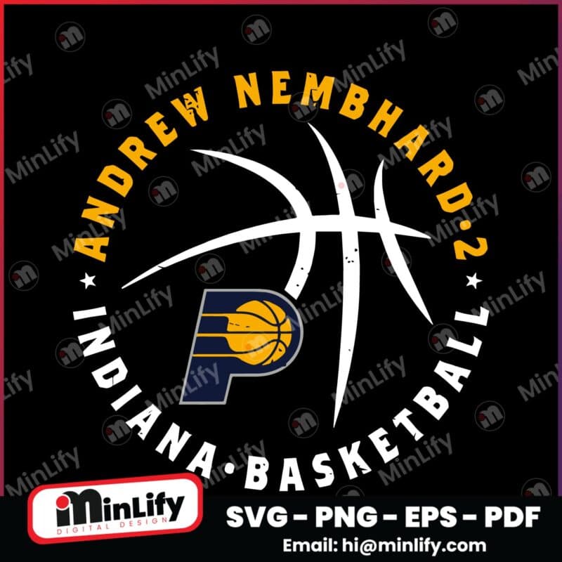 Andrew Nembhard Indiana Pacers Basketball Player Ball SVG