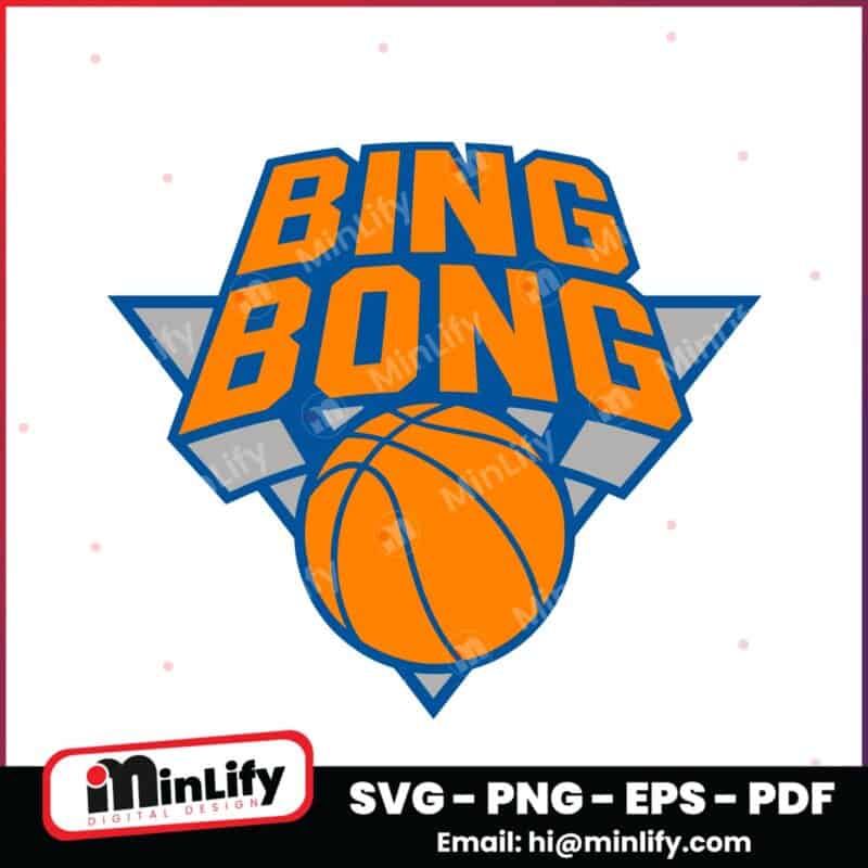 Bing Bong New York Knicks Basketball SVG