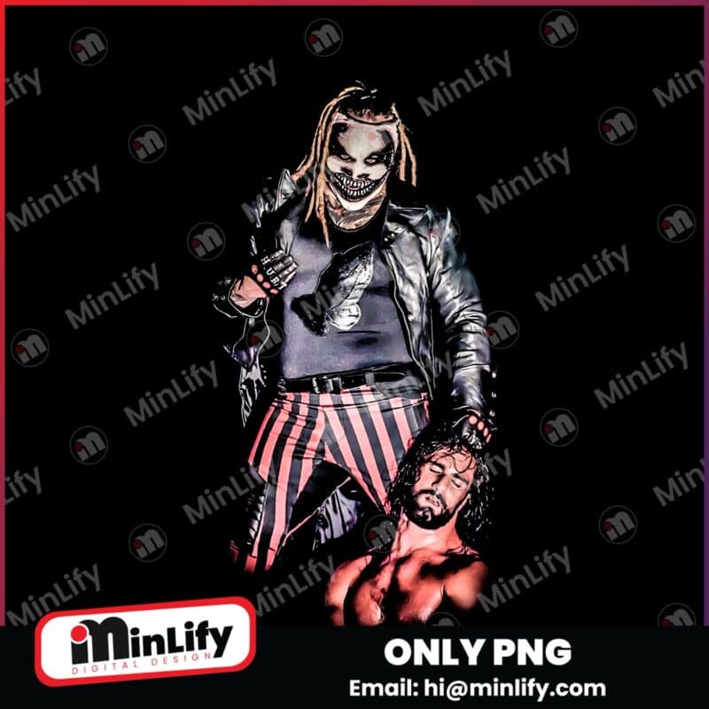 Bray Wyatt And Seth Rollins Horror Wrestling Dominance Vintage PNG