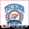 Classic Nba Logo Oklahoma City Thunder Crest SVG