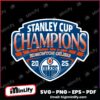 Edmonton Oilers Stanley Cup Champions 2025 SVG