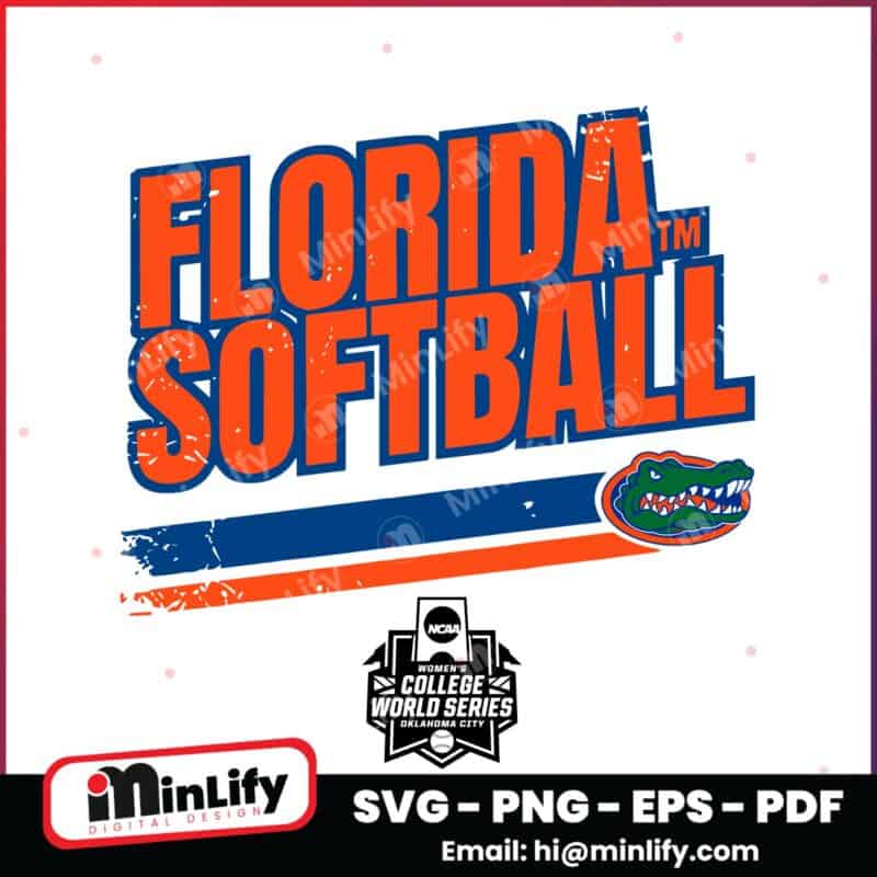Florida Gators Softball College World Series Stripe  SVG