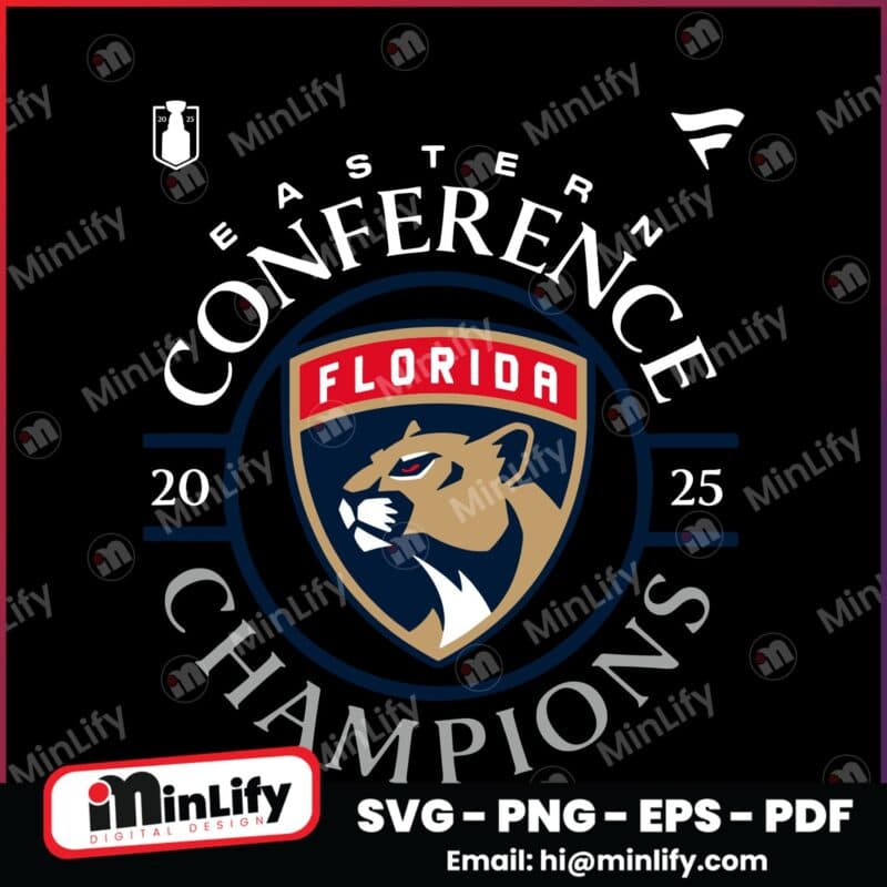 Florida Panthers 2025 Eastern Conference Champions Locker Room SVG
