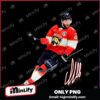 Florida Panthers Hockey Player Vintage Style PNG