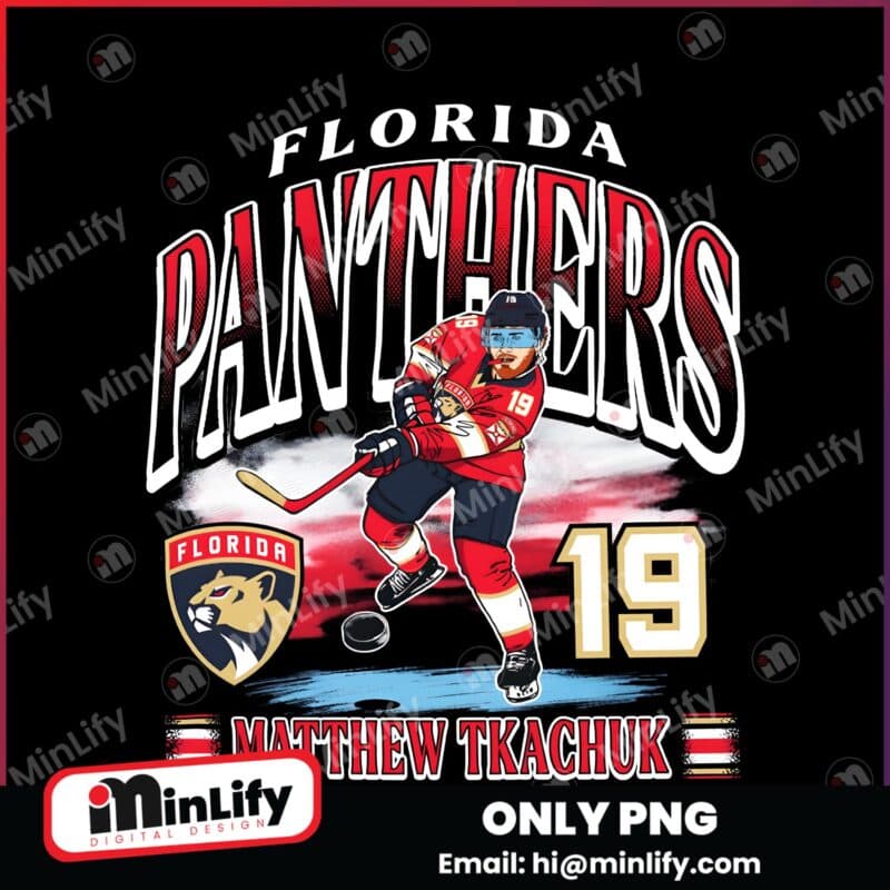 Florida Panthers Number 19 Matthew Tkachuk Hockey Player PNG