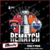 Florida Panthers Vs Edmonton Oilers Stanley Cup Final Rematch 2025 PNG