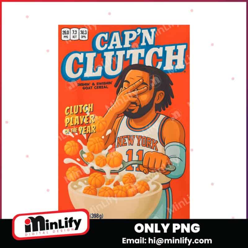 Funny Captain Clutch Jalen Brunson Knicks PNG