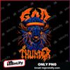 God Of Thunder Electric Bison Okc Basketball PNG