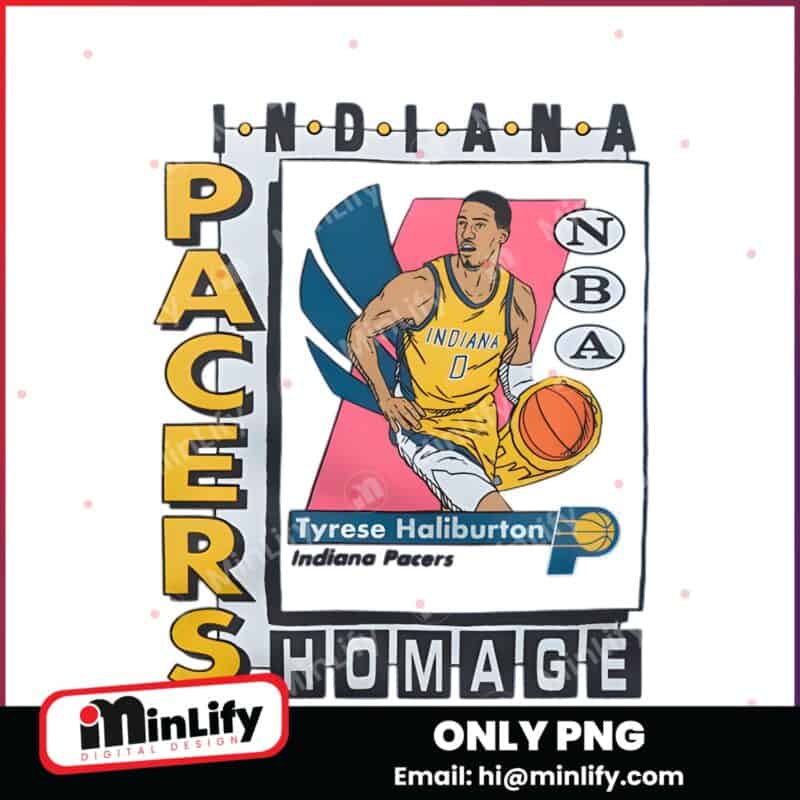 Indiana Pacers Tyrese Haliburton Trading Card PNG