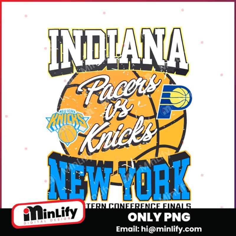 Indiana Pacers Vs New York Knicks 2025 Eastern Conference Finals Basketball PNG