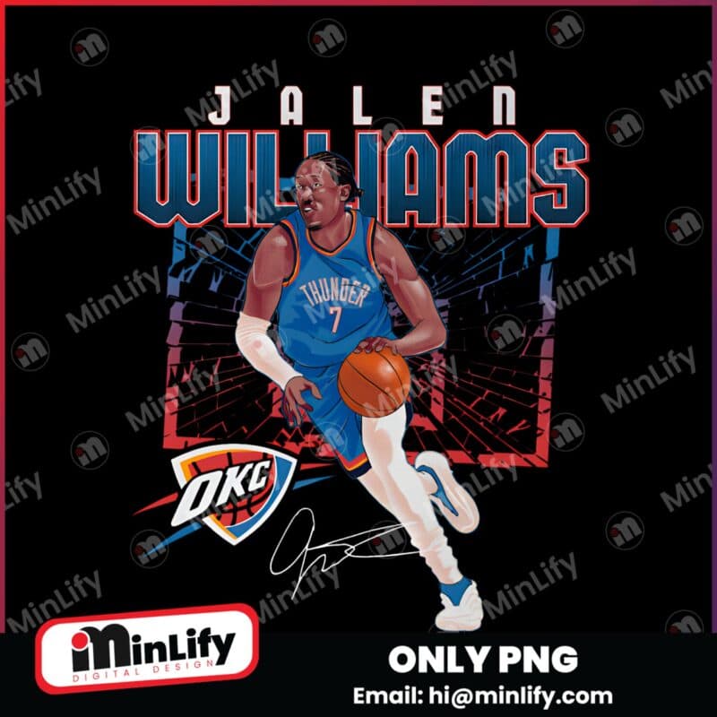 Jalen Williams Oklahoma City Thunder Shattered PNG