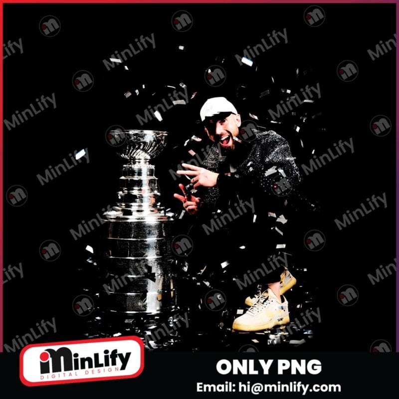 Jan Rutta Stanley Cup Celebration Vintage Hockey Champion PNG